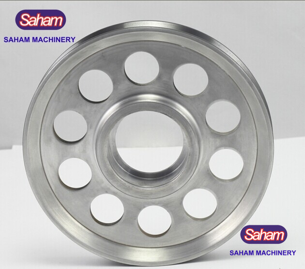 Aluminum Pulleys Or Pulleys with Ceramic Coating for Maillefer Extruders or Insulated wires
