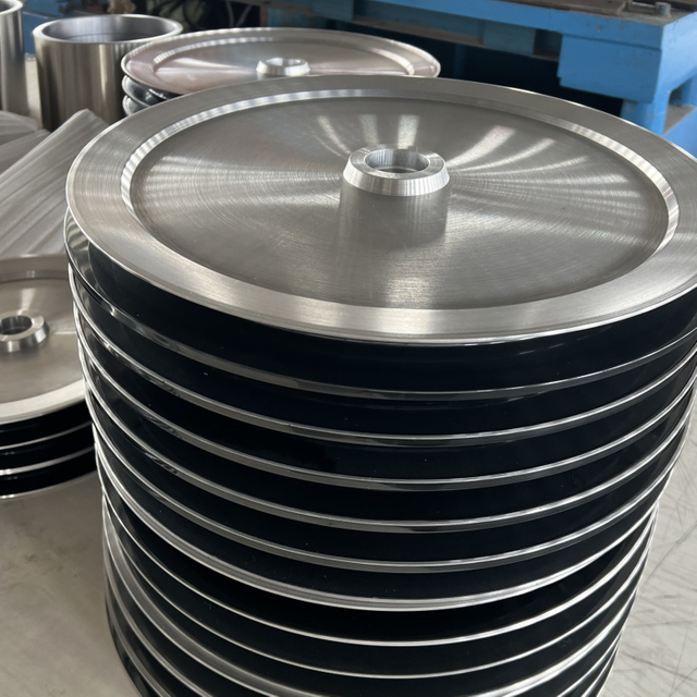 Aluminum Pulleys Or Pulleys with Ceramic Coating for Maillefer Extruders or Insulated wires